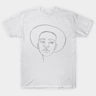 Black girl with hat T-Shirt